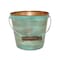 Robert Allen Planter With Handle, Vintage Copper Ribbed Metal, 10 In. MPT01760 - alternate 2