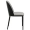 Leisuremod Tule Dining Side Chair, Black Frame with Light Grey Leather Seat TCBL18LGR - alternate 9
