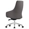 Leisuremod Celeste Office Chair in Upholstered Leather and Iron Frame with Swivel and Tilt, Grey CO20GRL - alternate 4