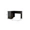 Homeroots 47" Black L Shape Computer Desk With Two Drawers 403824 - alternate 3