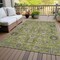 Homeroots 10' X 14' Olive Green Gray And Charcoal Oriental Washable Indoor Outdoor Area Rug 582109 - alternate 7