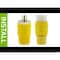 Leviton Watertight Straight Blade Connector, 6-15R, 15 A, 250V AC, 2 Pole, 3 Wire, Screw Terminals, Yellow 15W49 - alternate 4