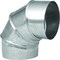 Imperial Adjustable Elbow, 8 in Connection, 24 Gauge, Galvanized GV0301-C - alternate 4