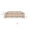 Homeroots 107" Beige Top Grain Leather Reclining USB Sofa 643699 - alternate 6