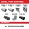 Milwaukee Tool 6 in x 8 TPI Reciprocating Saw Blade, 3 PK 48-00-5301 - alternate 11
