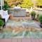 Homeroots 3' X 5' Beige And Copper Abstract Washable Indoor Outdoor Area Rug 631329 - alternate 8
