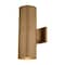 Vaxcel Chiasso 14.25-in H Warm Brass Outdoor Mid Century Modern 2 Light Outdoor Cylinder Wall Sconce, Up-Down Lighting T0588 - alternate 1