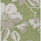 Homeroots 9' X 12' Olive Green Taupe And Beige Floral Washable Indoor Outdoor Area Rug 589564 - alternate 8