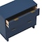 Manhattan Comfort Elara 38 in Solid Wood Dresser in Midnight Blue (3-Drawer) DR1782-4 - alternate 4