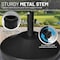 Us Weight 30 lbs. Cement Prefilled Round Bronze Umbrella Base for Patio Table FUB30BZ - alternate 5