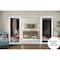 Sartodoors Sturdy Double Barn Door with Mirror, Lucia 1299 White Silk, 13FT Silver Rail Hangers Heavy Set, S LUCIA1299DB-S-WS-64 - alternate 6
