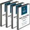 Business Source Roundring View Binder, Black, 4PK BSN09950BD - alternate 1
