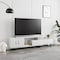 Leisuremod Avery TV Stand with MDF Cabinet and Powder Coated Steel Legs, White ATS69W - alternate 14