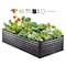 Vevor Galvanized Raised Garden Bed Planter Box 94.5x47.2x23.6" Flower Vegetable METALLDS001 - alternate 1