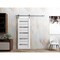 Sartodoors Sturdy Barn Door 18 x 80in, Nordic White W/ Frosted Glass, SS 6.6FT Rail Hangers Heavy Set QUADRO4445BD-S-NOR-18 - alternate 1
