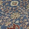 Homeroots 8' Navy Blue Brown And Red Round Floral Washable Indoor Outdoor Area Rug 603427 - alternate 8