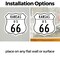 Signmission Kansas Route Marker Shield Sign Us 66, 4 inch X 4 inch, Vinyl Decal, 2PK SHI-D-2PACK-4-384 - alternate 4