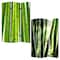 Homeroots 72" Green Canvas Folding Three Panel Screen Room Divider 274654 - alternate 7