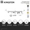 Kingston Brass 72-Inch Stainless Steel Linear Shower Drain with Reversible Tile Insert and Flat Grate BSFK7220 - alternate 3