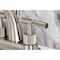 Kingston Brass Knurled Double-Handle 4" Centerset Bathroom Faucet with Brass Pop-Up, Brushed Nickel KS8618KNL - alternate 6