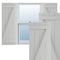 Ekena Millwork True Fit PVC Four Board Joined Board-n-Batten Shutters w/Z-Bar, Hailstorm Gray , 21 1/2W x 28H, PR TFP102BBF21X028ST - alternate 1