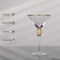 Dinewares 4 Piece Premium Clear Stem Crystal Martini Glasses with Gold Rim and Diamond-like QI004760.GD.4 - alternate 8