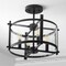 Jonathan Y Hampdon 15" Iron/Glass Modern Drum LED Flush Mount, Oil Rubbed Bronze JYL6700A - alternate 8