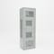 Pucel Athletic Gear Locker, 24 in W x 72 in H x 18 in D, 2 Drawers, Perforated Door, Top Cabinet, Gray GL-2472-18-DR2-DT - alternate 1