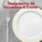 Smarty Had A Party Clear Baroque Disposable Plastic Dinner Forks, 480PK 8310-CL-CASE - alternate 7