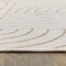 World Rug Gallery Modern Abstract Lines Weather Resistant Reversible Indoor/Outdoor Rug 2 ft x 7 ft Natural WR110NATURAL2X7 - alternate 6