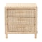 Bali & Pari Lanica Japandi Sun Bleached Rattan 3-Drawer Nightstand 248-13728-ZORO - alternate 8