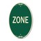 Signmission Zone, 12 Inch X 18 Inch Architectural Oval, Heavy Gauge Aluminum A-OV-G-1218-22692 - alternate 1