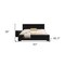 Homeroots Two Piece Black Solid and Manufactured Wood Bedroom Set 569368 - alternate 8