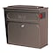 Mail Boss Townhouse Locking Wall-Mount Mailbox, Bronze, 14/16-Gauge Steel 805945 - alternate 1