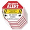 Signmission Security Alert Trespassers Will Be, 6 inch X 6 inch, Vinyl Decal, 5PK OC-D-5PACK-6-5 - alternate 1