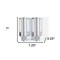 Homeroots Silver Heavy Duty Plastic Two Chamber Wall Mount Soap Dispenser 571494 - alternate 7