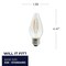 Bulbrite Fiesta 4 Watt Dimmable F15 LED Filament Medium (E26) Base - 2700K (Warm White), 320 Lumens, 4PK 862789 - alternate 4