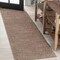 Jonathan Y Haze Solid Low-Pile Brown 2 ft. x 14 ft. Runner Rug SEU100J-214 - alternate 1