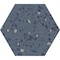 Apollo Tile Terra Mia 8.1 in. x 9.25 in. Matte Blue Porcelain Hexagon Wall and Floor Tile 9.93 sqft/case, 25PK TER88BLUSPKA - alternate 1