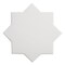 Apollo Tile Seville 7 x 7 in. Matte Pure White Porcelain Star Wall and Floor Tile 5.31 sq ft/case, 34PK TNG88STRWHTA - alternate 1