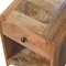 Homeroots 16" Beige Solid Wood One Drawer Nightstand 651507 - alternate 16