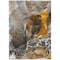 Homeroots 3' X 5' Brown and Gray Abstract Washable Non Skid Indoor Outdoor Area Rug 559436 - alternate 5