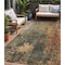 Homeroots 5' X 8' Sage Tan And Copper Abstract Washable Indoor Outdoor Area Rug 606105 - alternate 1