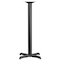 Flash Furniture Beverly 22'' x 22'' Restaurant Table X-Base with 3'' Dia. Bar Height Column XU-T2222-BAR-GG - alternate 1