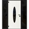 Vdomdoors Front Exterior Prehung Steel Door Ronex1277 Black Enamel 2 Sidelight Exterior Windows Sidelites RONEX1277EXD-BLK-W16+36+16xH80-RH-I - alternate 1