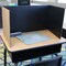 Flipside 12 x 48 Study Carrel Black Corrugated Pack of 24 18222 - alternate 8