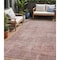 Homeroots 5' X 8' Blush And Pink Abstract Washable Indoor Outdoor Area Rug 616221 - alternate 1
