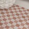 Jonathan Y Aimee Traditional Cottage Checkerboard Salmon/Cream 2 ft. x 8 ft. Indoor/Outdoor Runner Rug TSN204A-28 - alternate 6