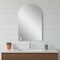 Homeroots 38" White Arch Lighted Frameless Bathroom Vanity Mirror 691622 - alternate 3