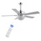 Jonathan Y Cammy 52" 3-Light Traditional Transitional Iron LED CEILING FAN, Chrome JYL9710A - alternate 1